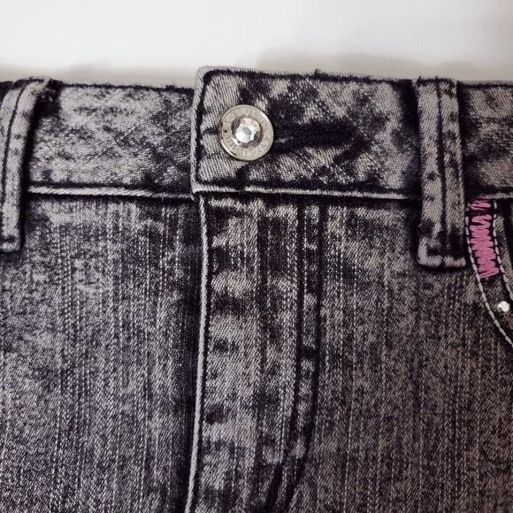 3/$15 sale Embellished jean skirt girls size 16 - Picture 6 of 7